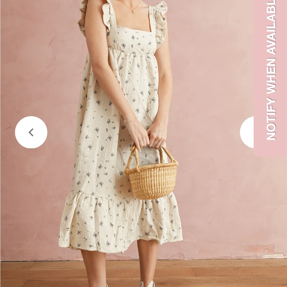 Floral Ruffle Midi Dress